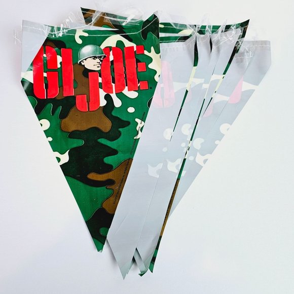 Vintage 1990's GI Joe Party Supplies, Table Cloth, Banner, Tabletop Centerpiece - Picture 5 of 6